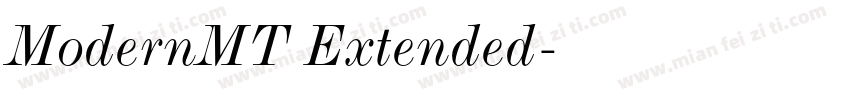 ModernMT Extended字体转换